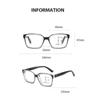Pochromic Multifocal Reading Glasses for Women Men Suqare Frame Progressive Presbyopia Glasses Ultralight Anti-UV Presbyopia