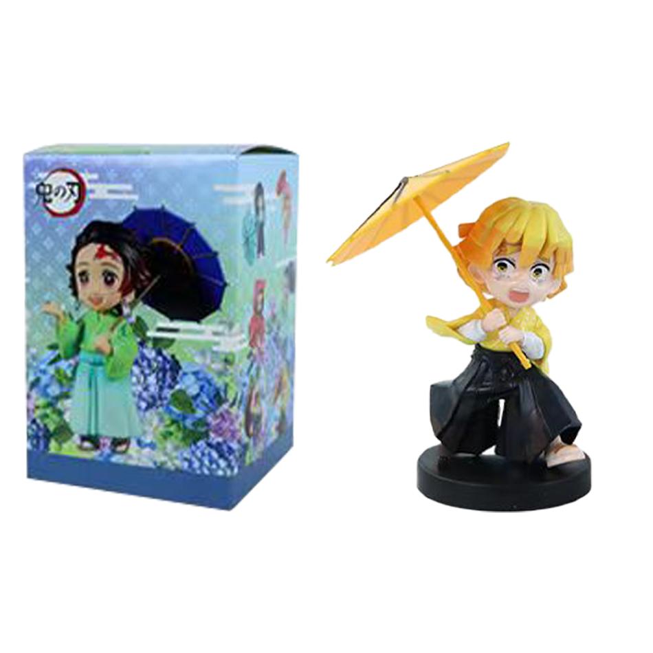 Animation 6Pcs/Kit Q Version Demon Slayer Boxed Action Figure Miniature Figurine Decoration Piece Attachment Animation Design Adorable Decoration