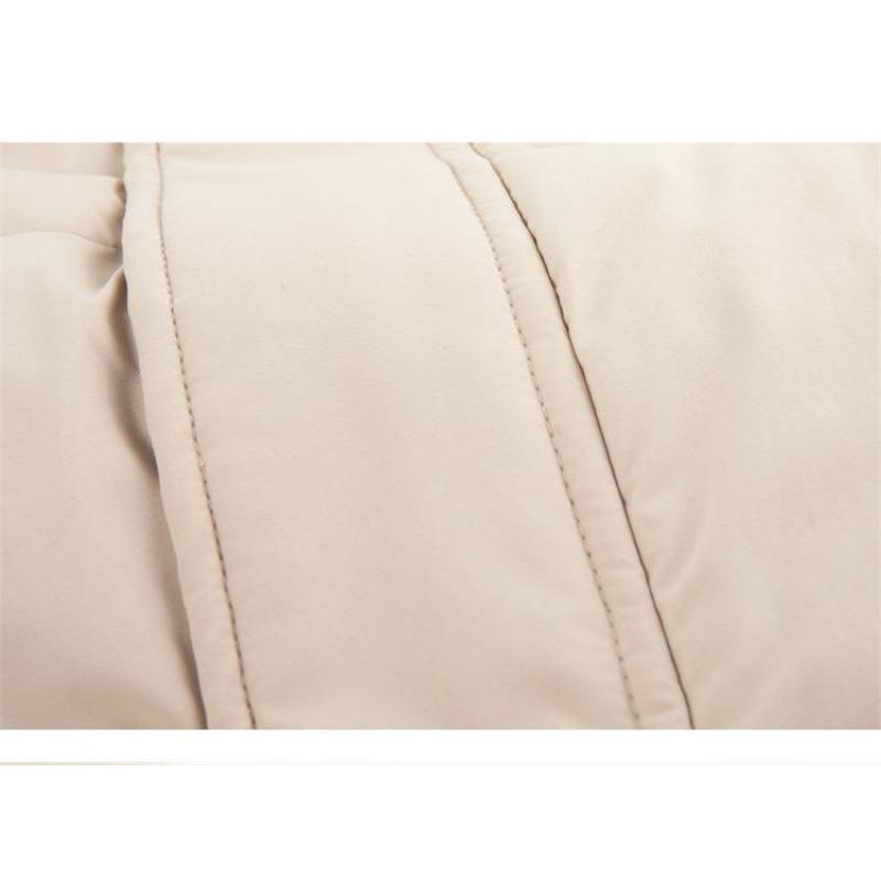 Winter Women Coat Long Length College Style Over Knee Big Collar Warm Lamb Wool Blend Jacket Trendy