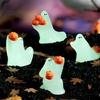 Halloweens Ghosty Figurines Night Lights Resins Ghosty Statue Sculptures Garden Decorations Monsters Figurines Ornament