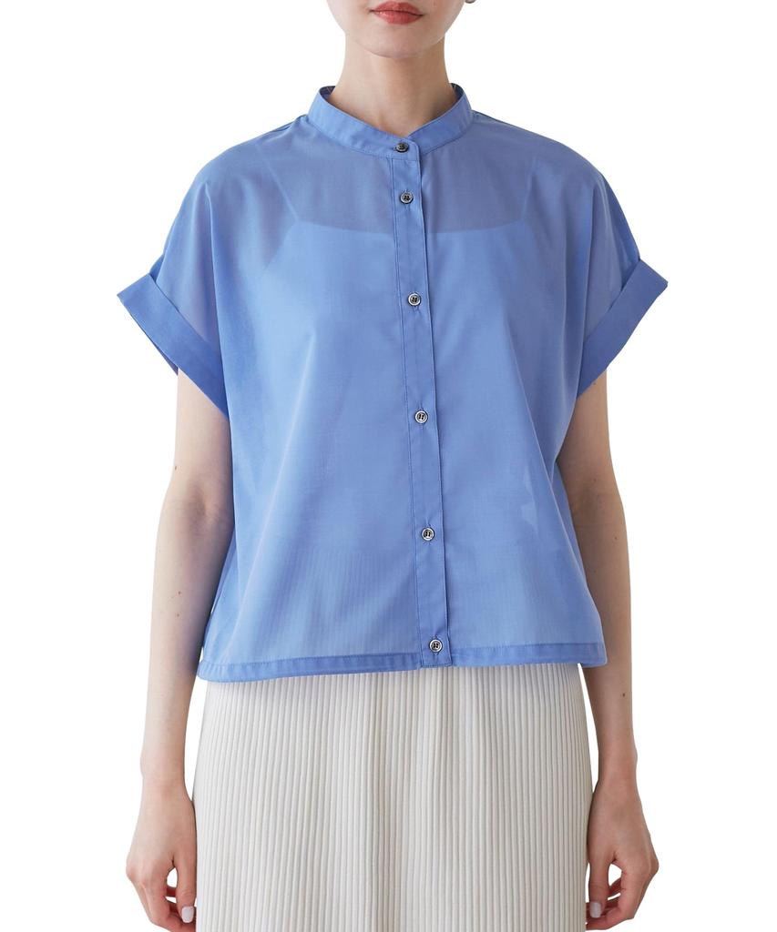 ROPE PICNIC Balloon Hem Blue Women's Blouse, (44)