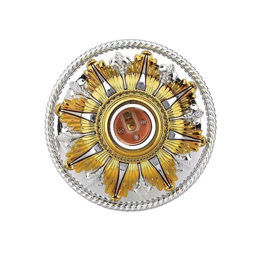 Goldene Basis E27 Lampenfassung Fest montierte Basis Lampenreparaturzubehör Leuchtenersatzteile Deckenaufhängung