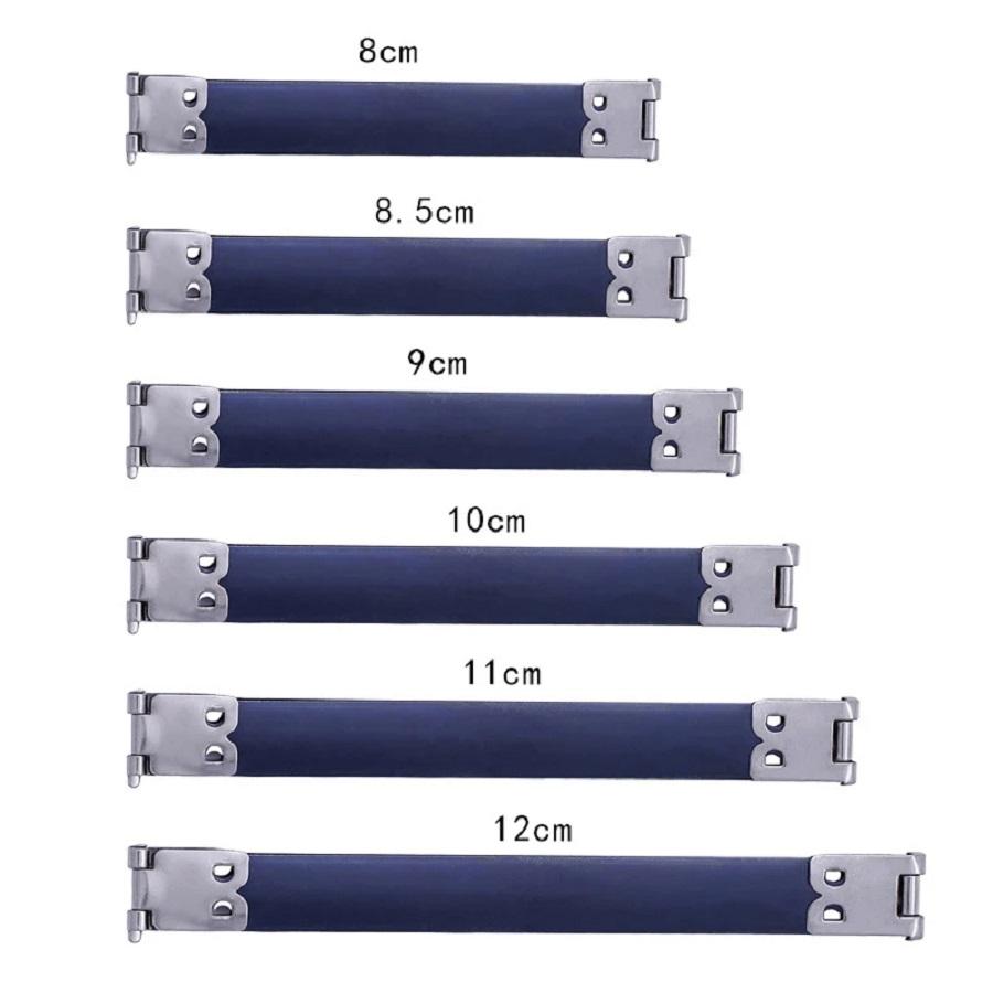 

10PCS DIY Metal Internal Flex Frames Clasp Bag Purse Handbag Sewing Internal Replace Hinges Spring Clip Repair Accessories 8.5CM античний срібного кольору