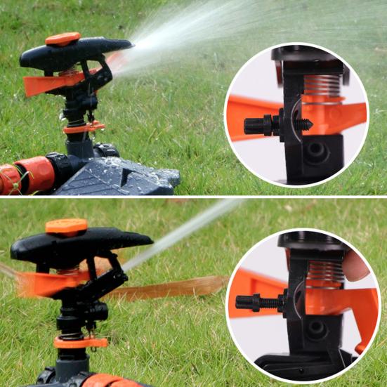 Rotating Lawn Sprinkler Adjustable Universal Simple Installation Garden Water Sprinkler Efficient Stable Irrigation Tool