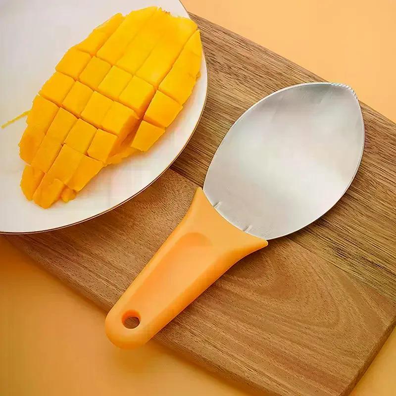 Creative Mangos Cutter Fruit Splitter Tools Mangos Knife Mangos Corer Stainless Steel Mangoes Slicer Peeler Gadgets Kitchen Tool