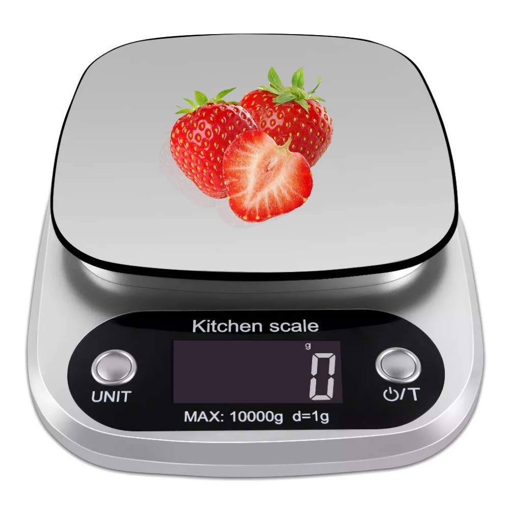 1pc Accurate Digital Kitchen Scale for Cooking and Baking - 22lb Capacity in Grams and Ounces Perfect for Coffee Meat and More