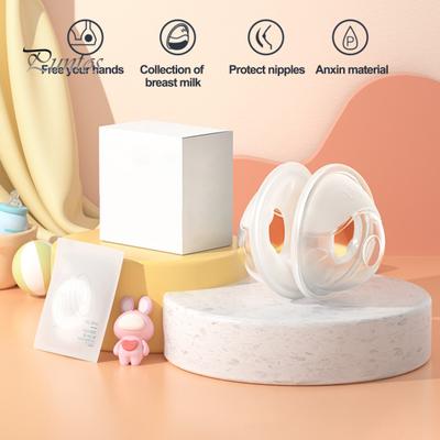 2Pcs Breast Shells Comfortable Nursing Cups No Wasted Silicone Milk Collectors for Sore Nipple Milk Saver