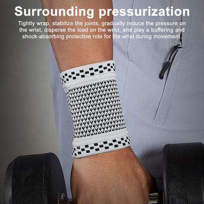 Kompressions-Handgelenksmanschette für Männer Frauen Atmungsaktive Handgelenkstützbandage Elastische Handgelenkbänder für Arthritis Training Karpaltunnelsyndrom