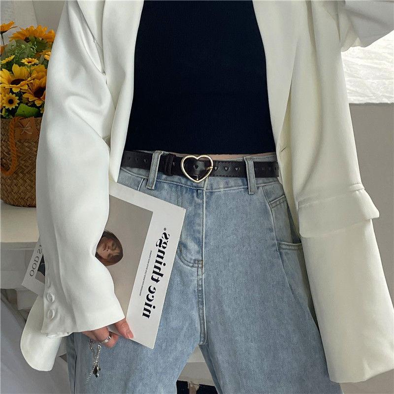 

Милый регулируемый ремень с вырезом в форме сердца черного, коричневого и кофейного цвета для стильных студентов кофейный