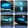 1pc Solar Powered Car Anti-collision Warning Light Door Handle Protector  Car Decorations