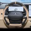 Suede Blue Whale Steering Wheel Cover for Changan CS75 PLUS - Custom Fit Decorative Accessory