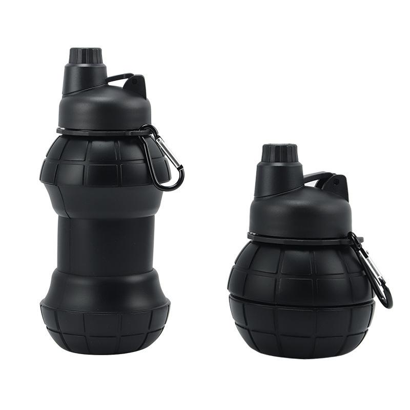 Grenade Folding Water Cup Travel Cup Creative Gift Silicone Large Capacity Cycling Water Cup Fitness Outdoor Sports Cups