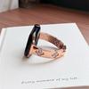 Compatible with Apple Watch Series 11, Huawei GT6, and Xiaomi 9 Pro: Diamond Four-Leaf Copper Chain Band iWatch1098E