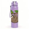 1PC Flower Sloth Hanging Branch 750ml Color Plastic Sports Water Bottle Leakproof Flip Straw Lid Suitable for Sports Office Home Use