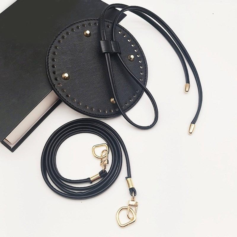 Leather Bag Backpack Making Set,Leather Purse Making Kit with Bag Bottom,Shoulder Strap,Drawstring for DIY Bag Making