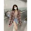 French Chic Plaid Sun Protection Shirt Jacket Women's High-end Design Niche Spring and Summer Thin Breathable Tops