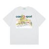 Casablanca Summer New Casablanca LOGO Printed Men's and Women's Loose Short-sleeved T-shirt Trend