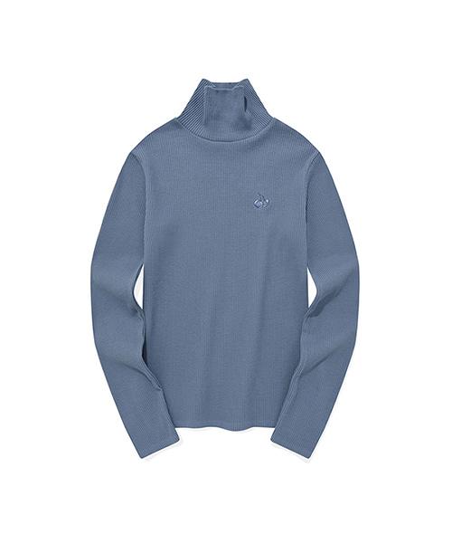 Kirsh Cherry Basic Turtleneck T-Shirt [Dark Blue] Dark Blue/1