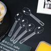 Individually Wrapped Disposable Plastic Dessert Spoons