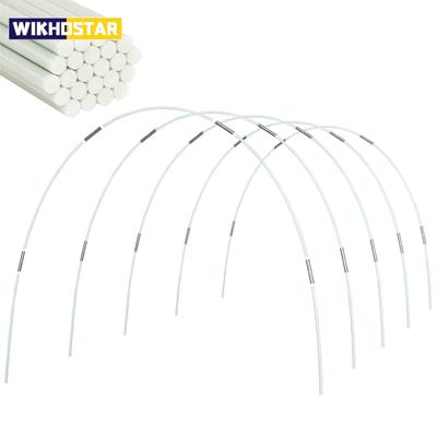 25/50 st Trädgård Växthusbågar Rostfri Glasfiber Stödram för DIY Växtstöd & Odlingstunnel