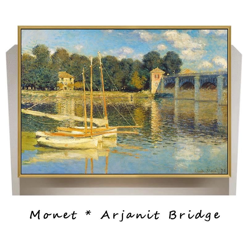 Van Gogh Monet Famous Paintings Oil Painting On Canvas Room Decor Aesthetic Textured Wall for Living Room Home Decor