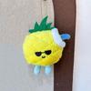 1/2 Pcs Cute Pineapple Juice Fruit Plush Doll Toy Keychain Pendant Bag Hanging Decor Backpack Charm Birthday Gift Couple Keyring