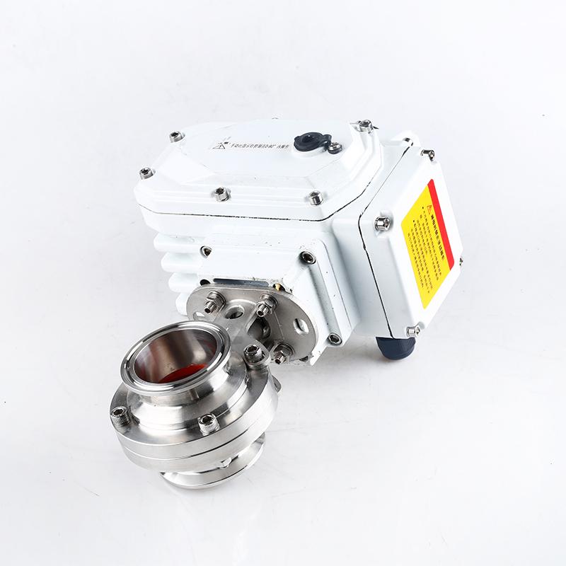 19-108mm Pipe 1.5" 2" -4" Tri Clamp 304 316L Stainless Steel Sanitary Butterfly Valve With Electric actuator For Home Brew