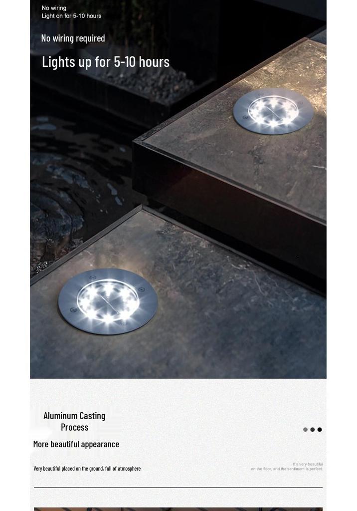 Solar Waterproof LED Garden Courtyard Light