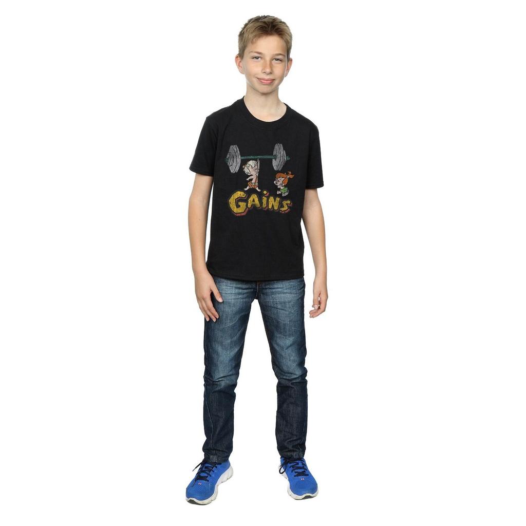 The Flintstones Boys Bam Bam Gains Distressed T-Shirt