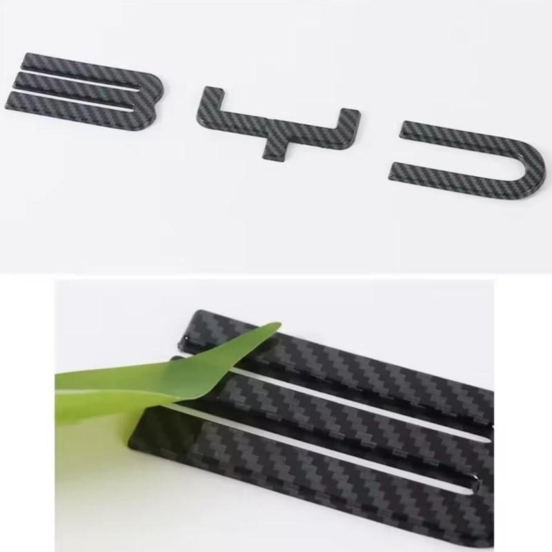 Car Front Rear Logo Emblem Stickers Steering Wheel Sticker Accessories For BYD SEAl HAN SONG YUAN DOLPHIN ATTO 3