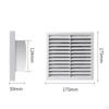 Ventilation Grille Air Exhaust Outlet Return Grill Cover Vent Louver Replaces for Shed