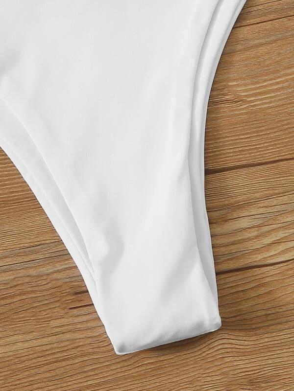 Mingyi Multi-Color Three-Piece Bikini Set - Solid and Stylish European & American Fashion Swimwear for Women