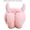 Adjustable Earmuffs Foldable Gifts Winter Girls Earmuffs Kids Plush Winter Outdoor Ear Warmers With Horns Christmas