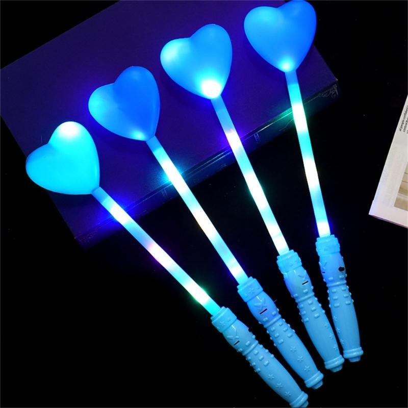 6Pcs Glowing LED Sticks Energy Efficient Illuminated Sticks for Birthday Festival Party Night Event and Outdoor Camping