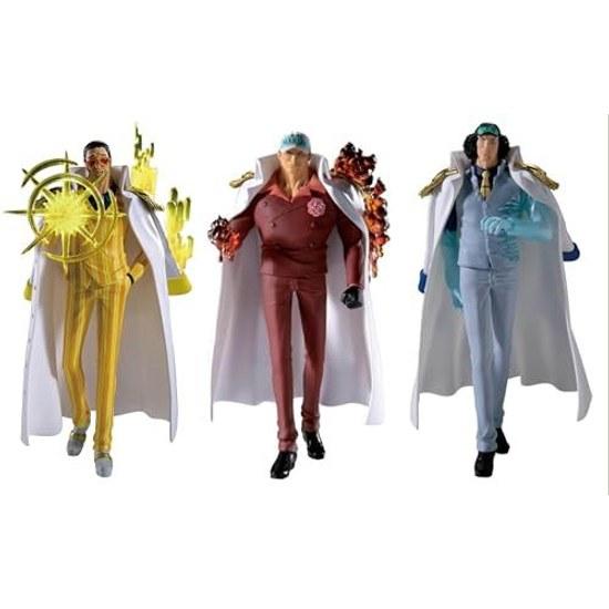 One Piece Departure Logia 3-Piece Set Sakazuki Borsalino Kuzan Akainu Kizaru Aokiji Figure