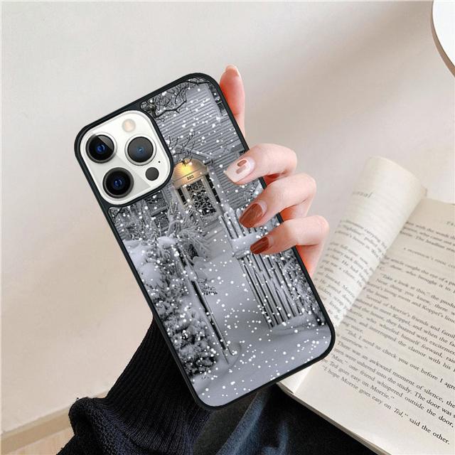 Winterlandschaft Handyhülle Cover Für iPhone 17 Air 15 16e 14 13 12 Pro Max 11 Pro Max Plus Hülle Schale
