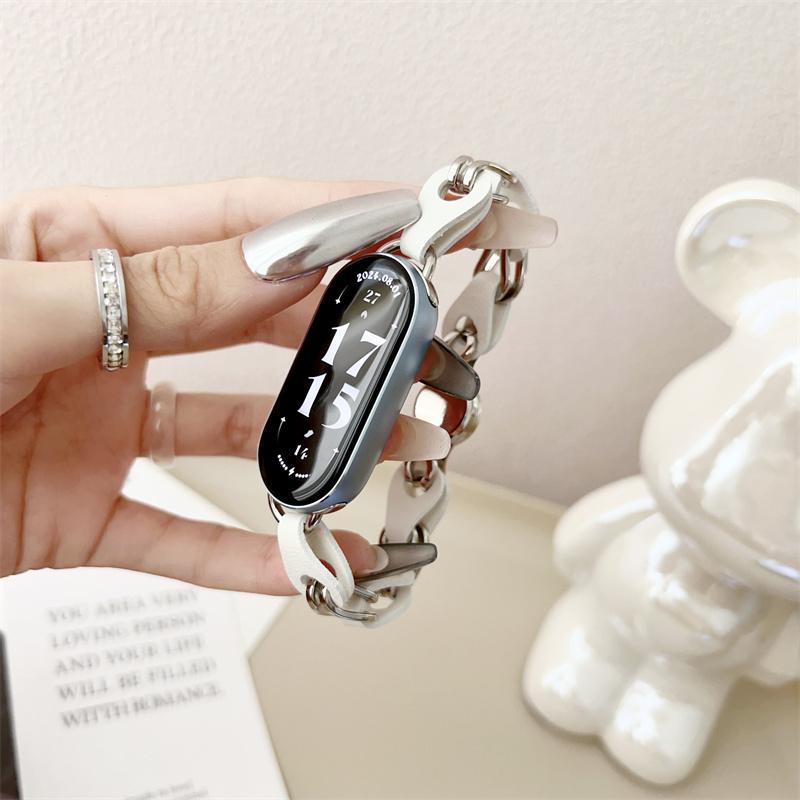 Stainless Steel Strap for Xiaomi Mi Band 9 Magnetic   Buckle Metal Bracelet for Miband 8 NFC Quick Release Replacement Band