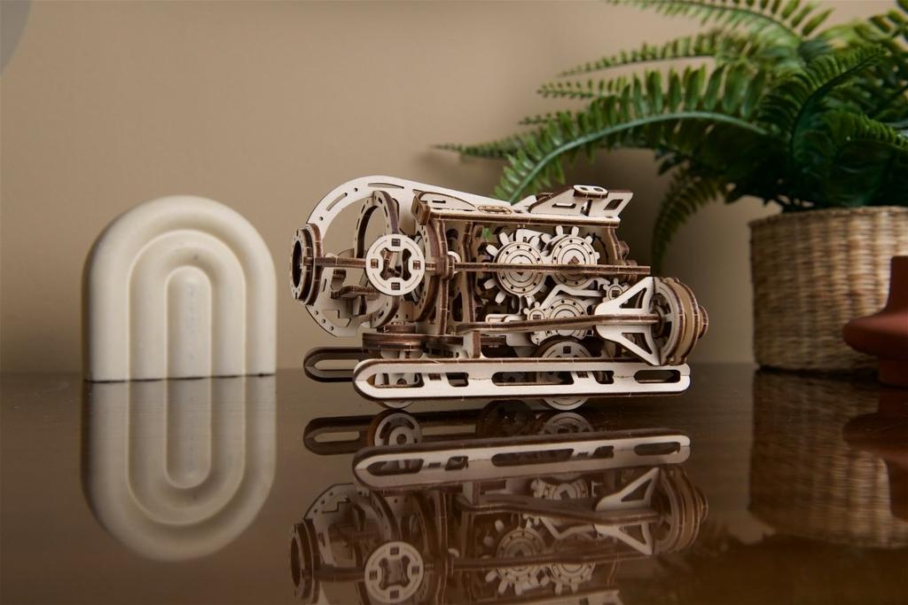 Puzzle 3d drewniane steampunkowa łódź podwodna ugears smart