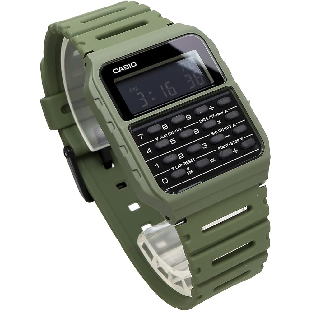Casio Standard Calculator Watch CA-53WF-3B Digital Display Water Resistant Men's Wristwatch