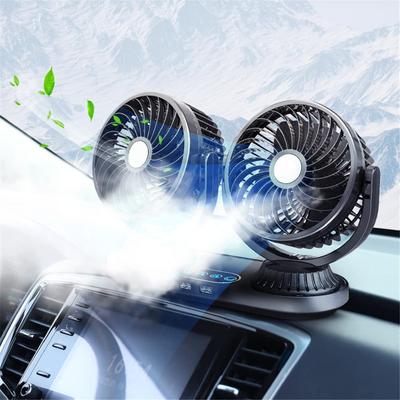 Raksonic Car Electric Oscillating Fan for Cigarette Lighter Socket 3 Strong 3 Airflow Independent Touch Oscillating USB Charging Easy Air Heatstroke