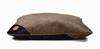 Frida Cushion Brown Structure + Black Velvet 70cm x 50cm