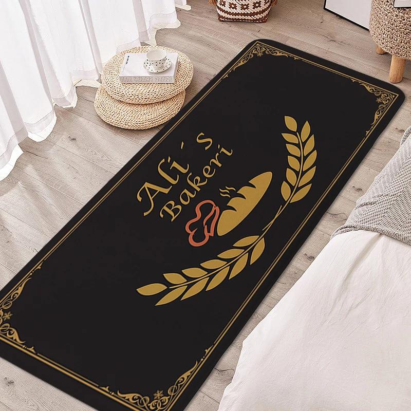 Teppich für Schlafzimmer Bäckerei Schlafraum Lustige Fußmatte Eingangstür Fußmatte Rutschfest Raum Boden Teppiche Moderne Heimdekoration