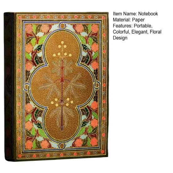 Whispering Blooms Vintage Notebook Creative Writing Journal Floral Design Writing Pad A5 Inspirational Diary for Students Writers