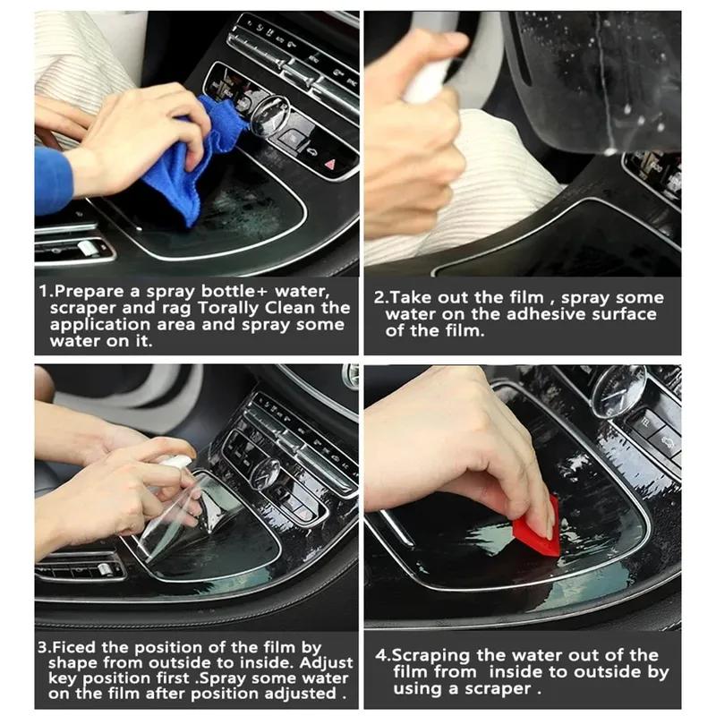 Pour Changan UNI T UNI-T 2024 Film Intérieur de Voiture en TPU Accessoires Dédiés Écran Transparent Protection Boîte de Vitesses Anti-rayures