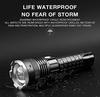 Powerful 5000 Lumens XHP70 LED USB Waterproof and Zoomable Torch Light for Outdoor Emergency Use Flashlight, Rechargeable, Camping,