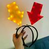 Einzigartiges Pfeillicht-Stirnband Lustiges Fragezeichen-Haarband Weihnachtsgeschenke Kopfschmuck für Mädchen Urlaubs-Haarreif Kostüm-Kopfschmuck
