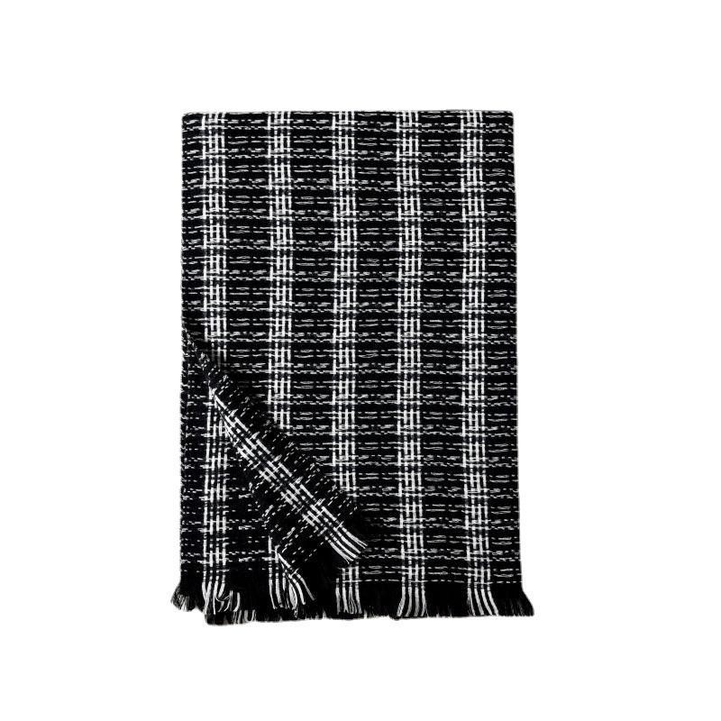 Scarf Korean New Autumn and Winter Thickened Plush Warm Imitation Cashmere Small Fragrance Style Scarf Shawl