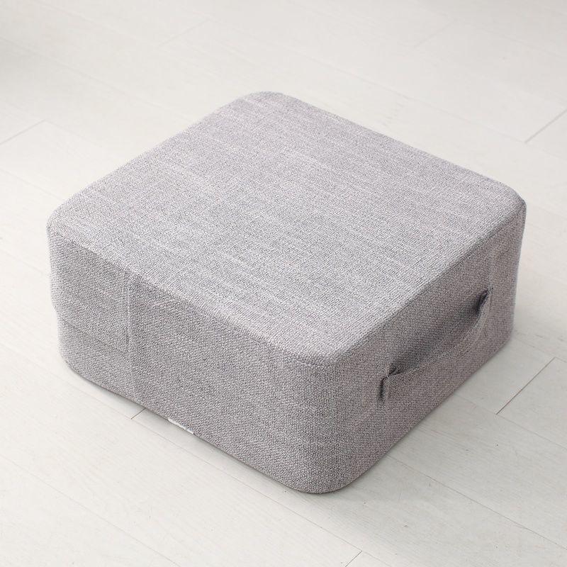 Оранжевая моющаяся татами кресло-мешок напольная подушка для сидения за кофейным столиком 30x30x20cm светло-серый 1330₽