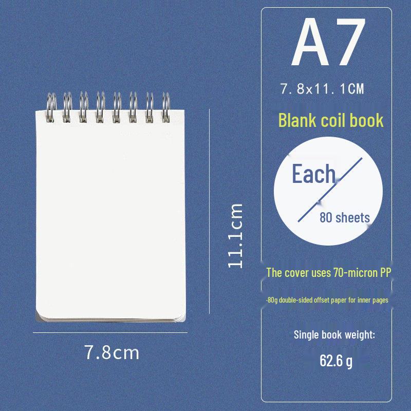 Spiral Notebook A6/A5 Grid - Student & Creative Stationery