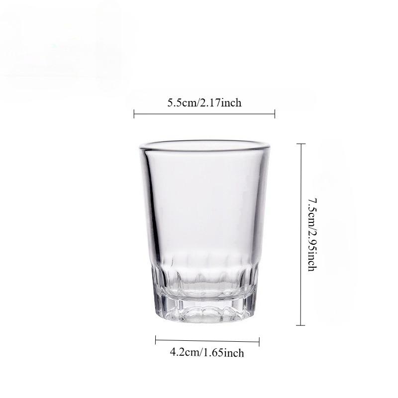 

90 мл Простой прозрачный спутник для ежедневного питья Подходит для дома Прозрачная текстура Стеклянная чашка Классическая прозрачная стеклянная чашка 1PCS